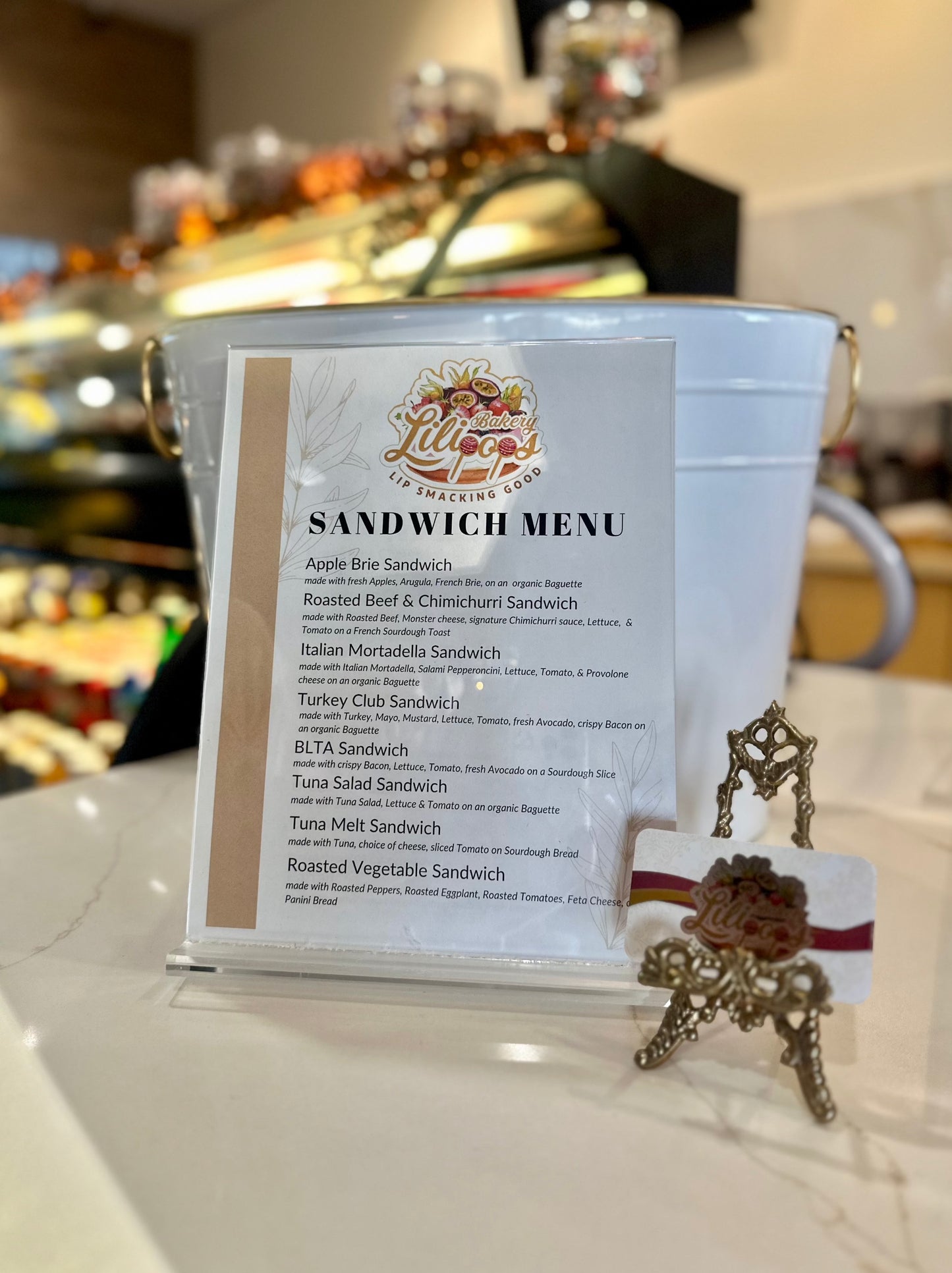 Sandwich Menu
