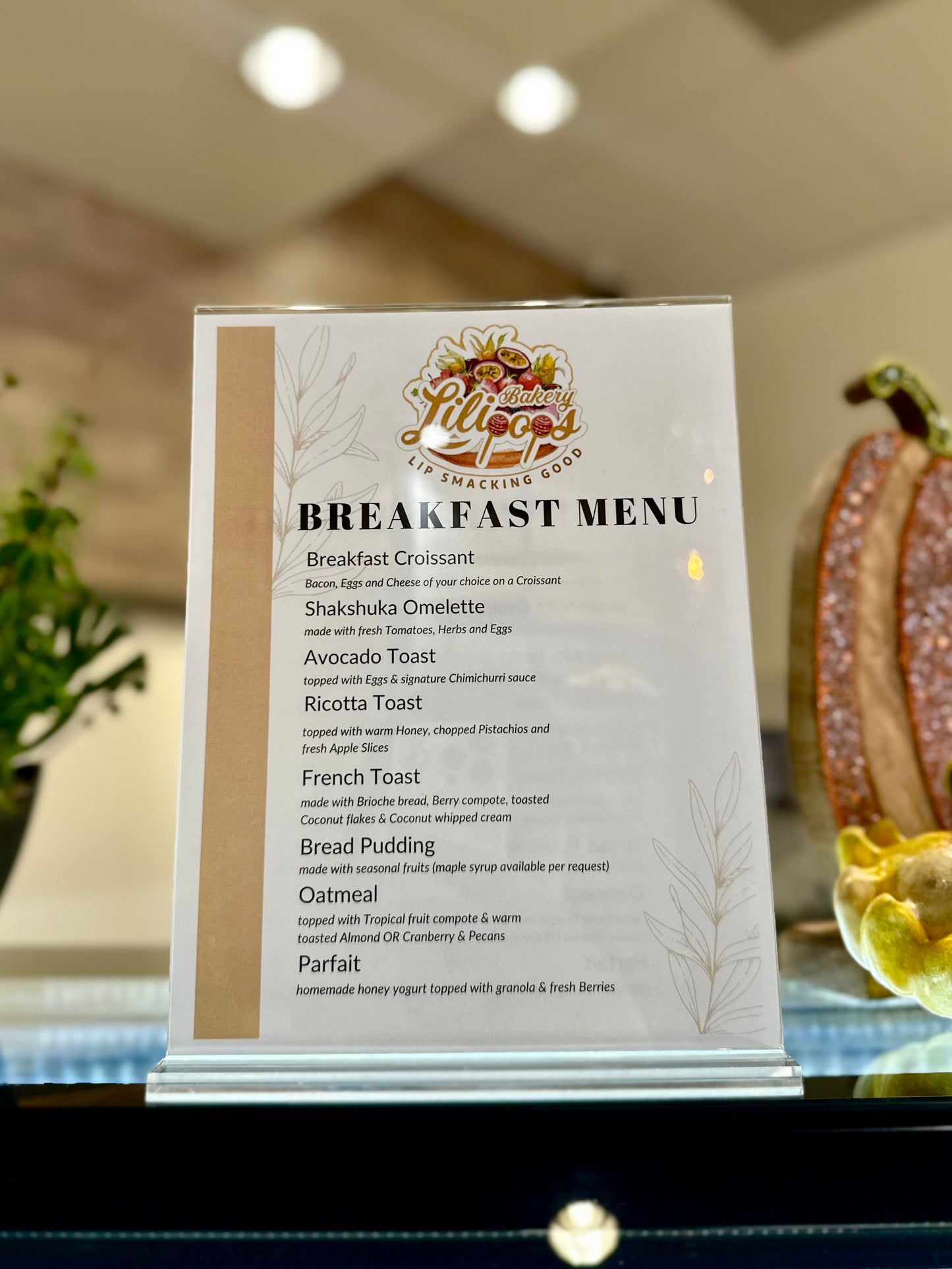 Breakfast Menu